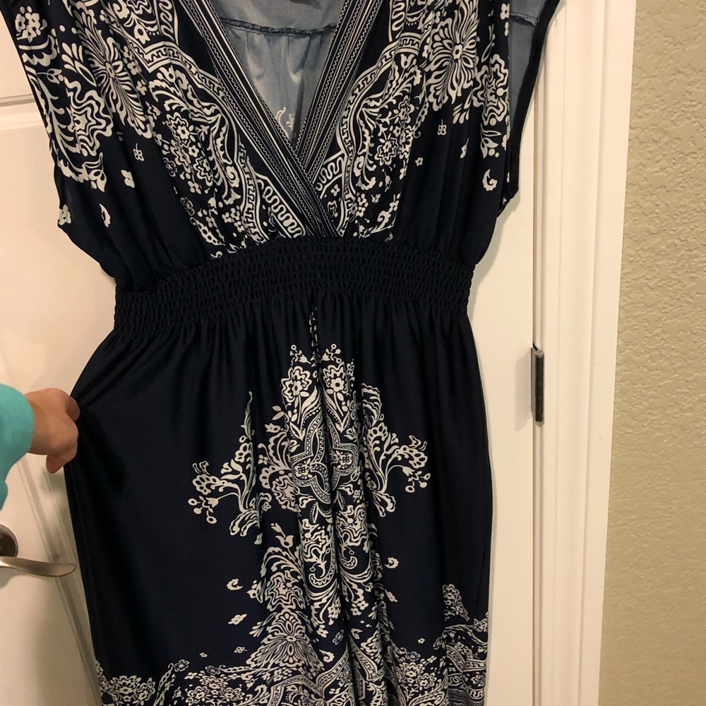 Medallion print summer dress